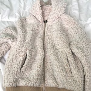 love tree fluffy jacket